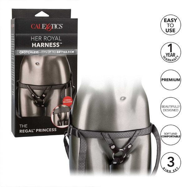 Ζώνες - Calexotics Regal Princess - Ζώνη Στραπ ον Γκρι