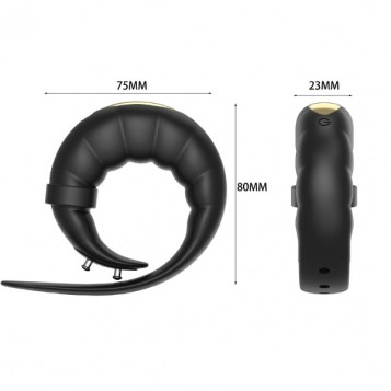 Guilty Toys Adjustable - Δονούμενο Δαχτυλίδι Μαύρο