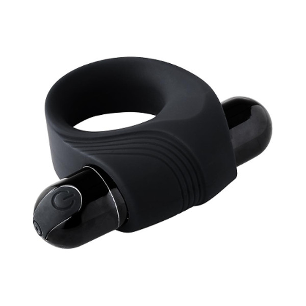 Δακτύλιοι Πέους - Ramrod Cockring - με Δονούμενη Σφαίρα Μαύρο