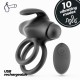 Penis Rings - Thumper Vibrating Double Cockring Remote Black Penis Rings - Thumper Vibrating Double Cockring Remote Black