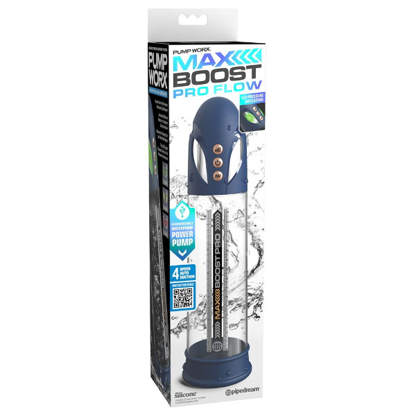 Penis Emlargers - Pump Worx Max Boost Pro Flow Blue