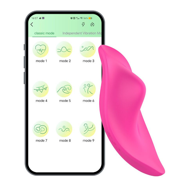 Με εφαρμογή - Zenn Panty Pleasure App - Δονητής Εσωρούχου Ροζ