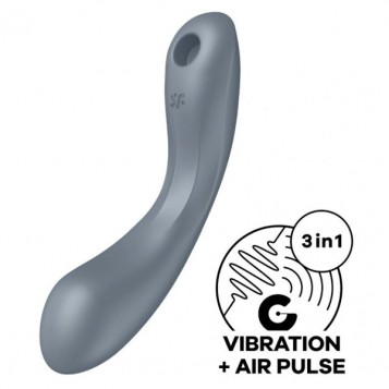 Satisfyer Curvy Trinity 1 Vibrator Grey Satisfyer Curvy Trinity 1 Vibrator Grey