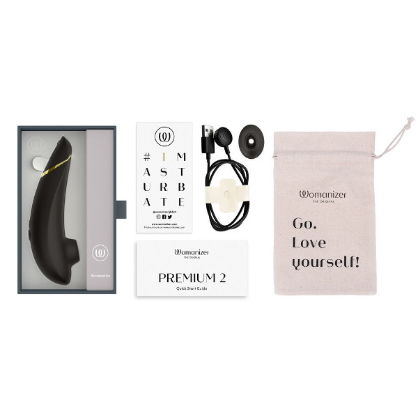 Toys - Womanizer Premium 2 - Διεγερτής Κλειτορίδας Μαύρος Toys - Womanizer Premium 2 - Διεγερτής Κλειτορίδας Μαύρος