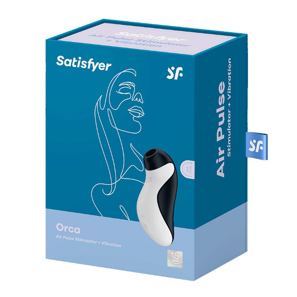 Clitoral Stimulators - Satisfyer Orca Stimulator Black White Clitoral Stimulators - Satisfyer Orca Stimulator Black White