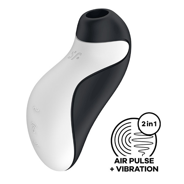 Clitoral Stimulators - Satisfyer Orca Stimulator Black White Clitoral Stimulators - Satisfyer Orca Stimulator Black White